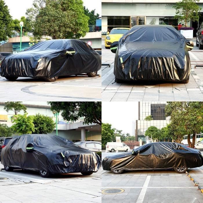 Funda para coche de exterior - MAGICFOX - 4,9 × 1,8 × 1,5 m - Impermeable - Resistente a los rayos UV - Cierre lateral
