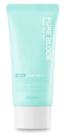 „Pure Block Aqua Sun“ gelis nuo saulės su SPF 50 PA Kūno apsauga