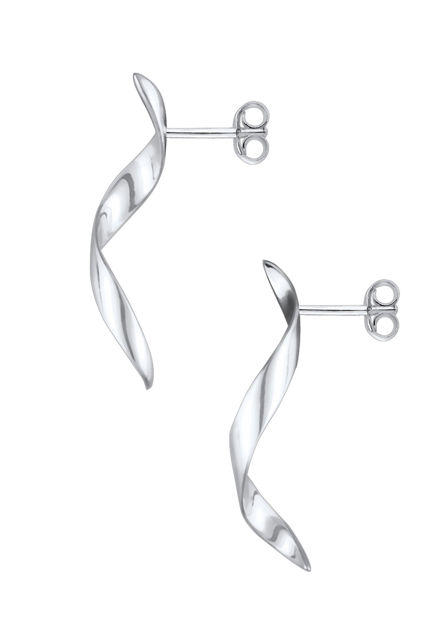 Elli Pendante Vague Spirale Géo Boucles d'oreilles Femme (925/1000) Argent