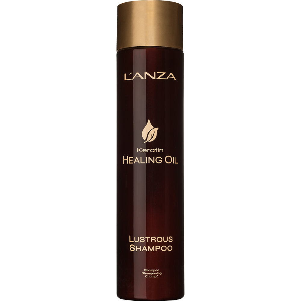 Šampon za sjaj s keratinom i uljem za njegu kose 300 ml - L'ANZA
