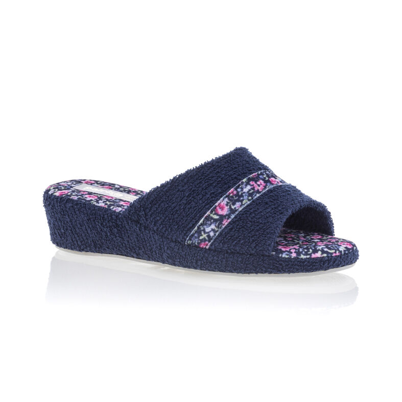 Blaue Damenpantoffeln