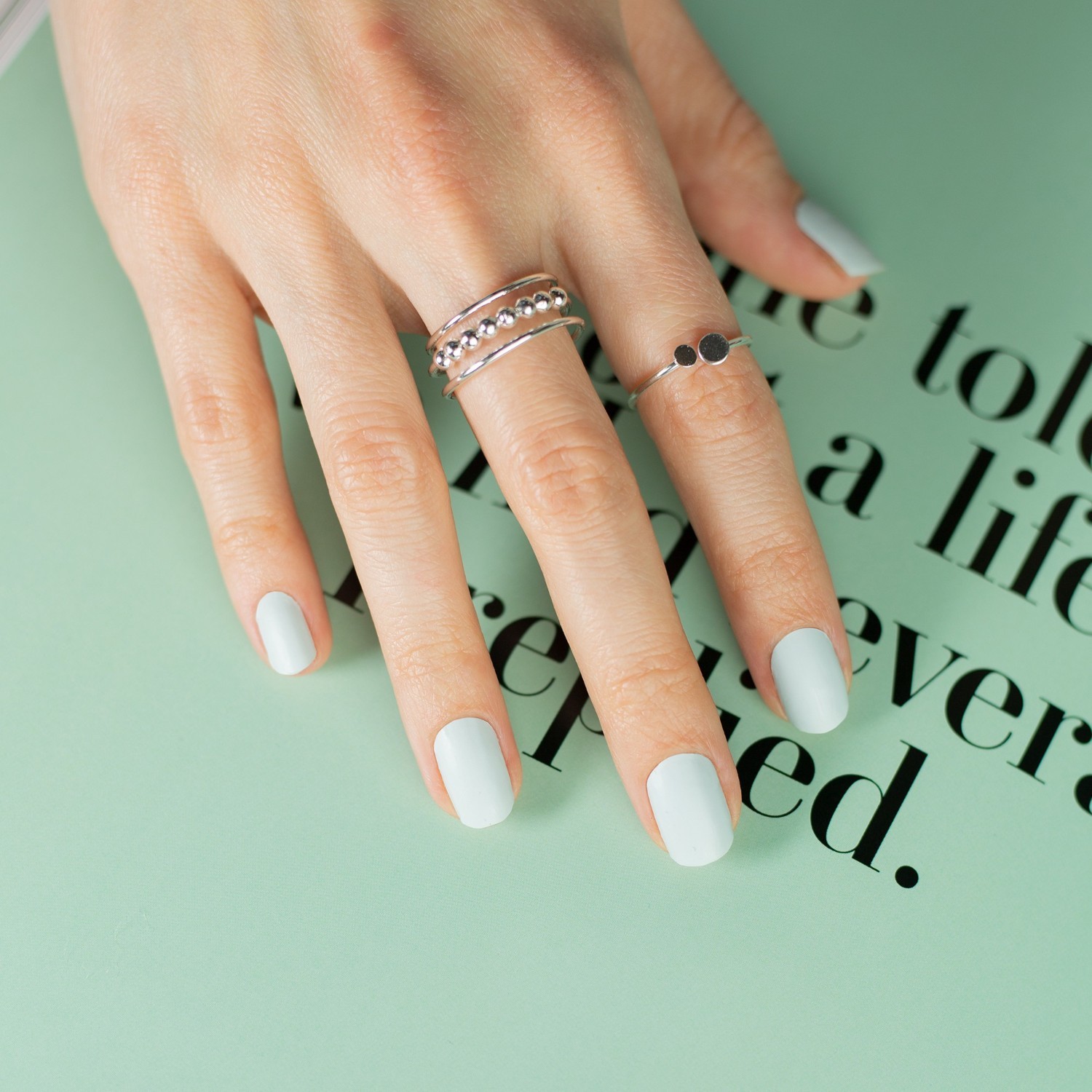 Miss Sophie Nail Design Nail Wrapovi za nokte „Nagovještaj mente“ – 1 komad