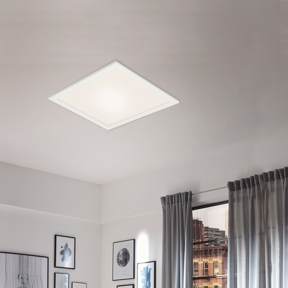 Lampă de tavan LED WiFi RGB/CCT, pătrată