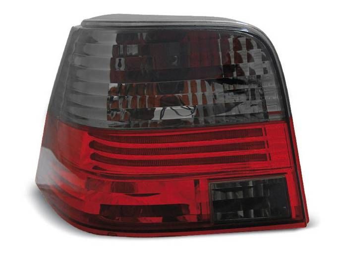 Pair of VW Golf 4 rear lights from 09/1997 to 09/2003, smoked red - 27336412