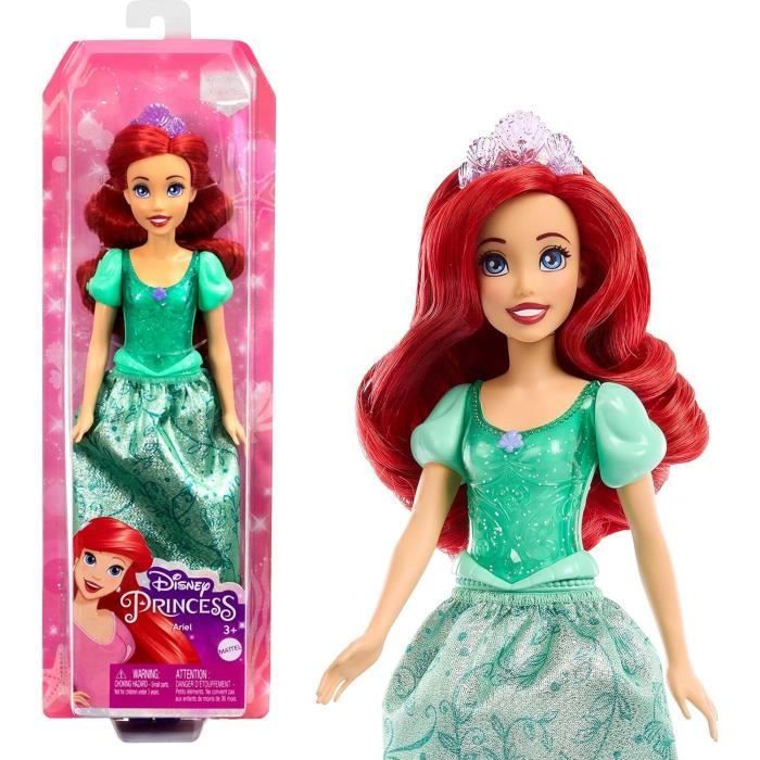 Ariel Doll 29 cm, Mattel Disney Princess Doll Dress and Accessories HLW10
