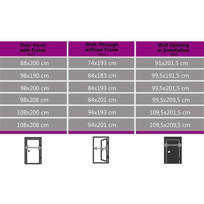vidaXL Front Door White 98x208 cm