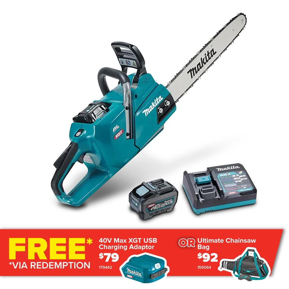 Kit de motosserra MAKITA 40V Max XGT 1 x 5,0Ah 450mm UC013GT101