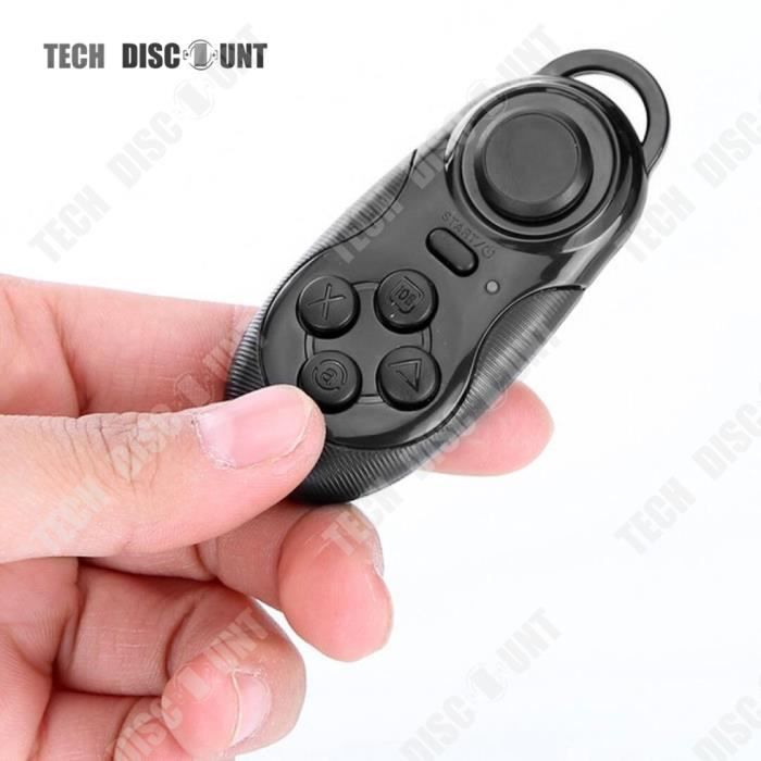 Óculos de realidade virtual 3D pretos, brancos e azuis com óculos inteligentes e controle remoto Bluetooth para jogos.