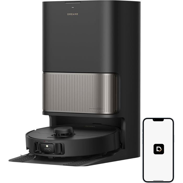 Robot aspirapolvere DREAME L40s Pro Ultra, 19.000 Pa, doppia spazzola HyperStream, supera 4 cm di altezza, spazzola laterale estensibile e sollevabile.