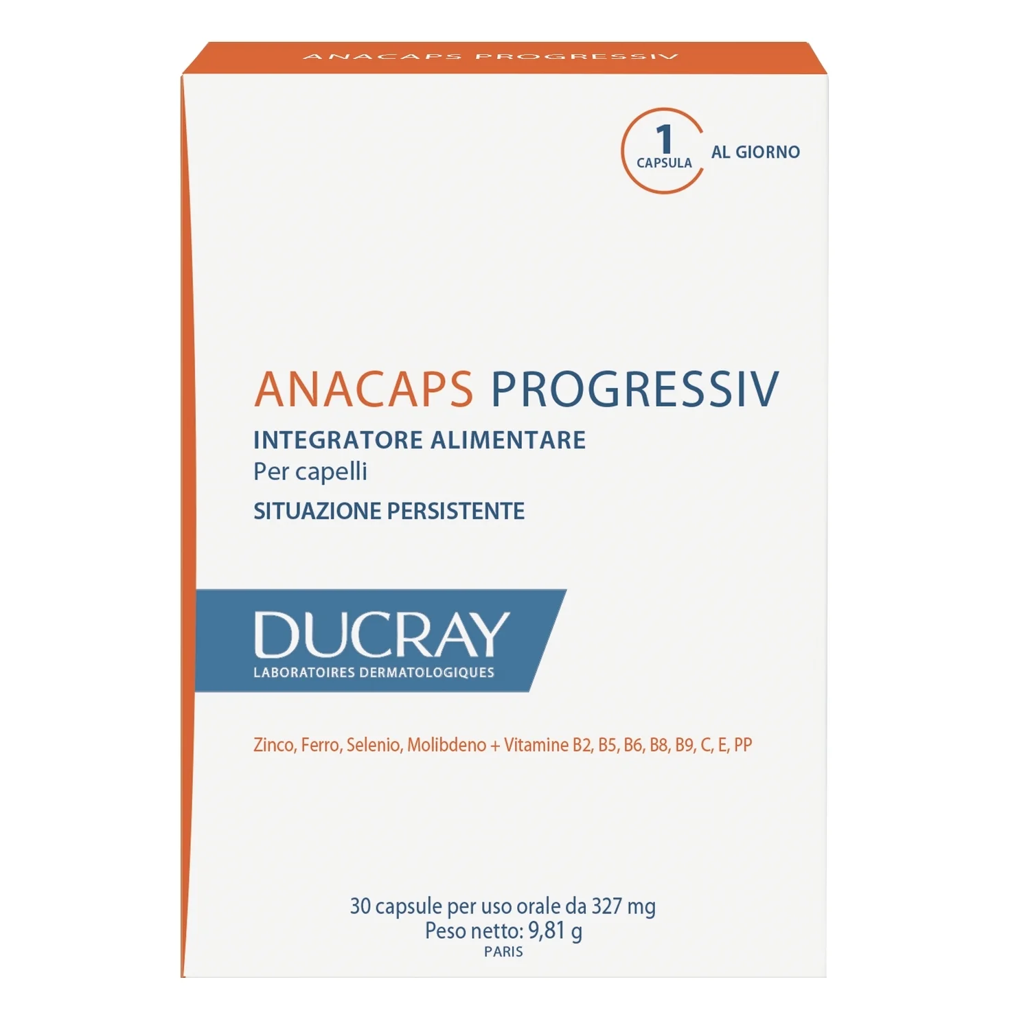 Anticaduta Anacaps - progressiv - Integratore Unghie e Capelli