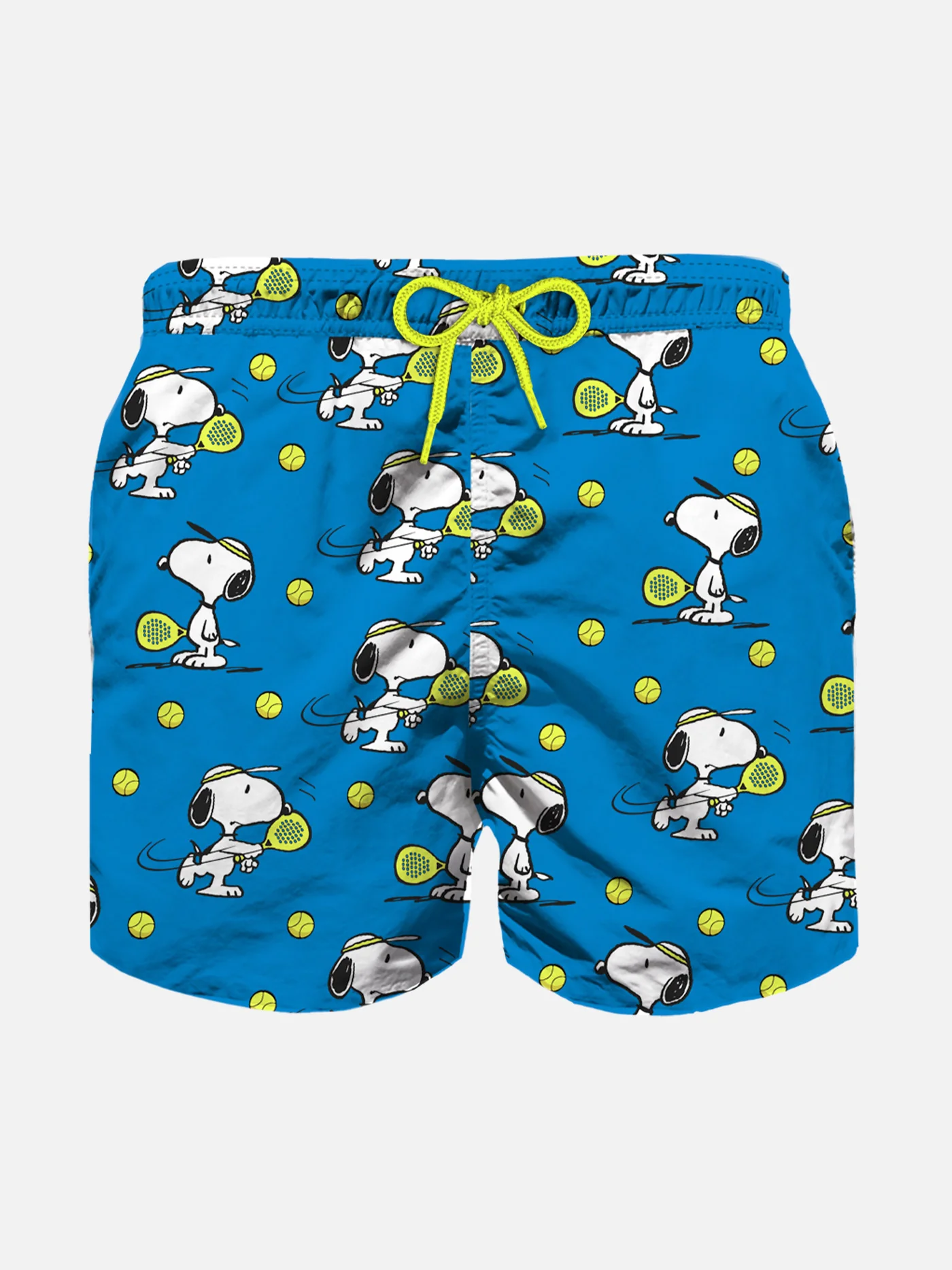 Lichtgewicht zwempak voor jongens met Snoopy Padel-print.