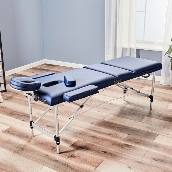 Aluminum massage bed
