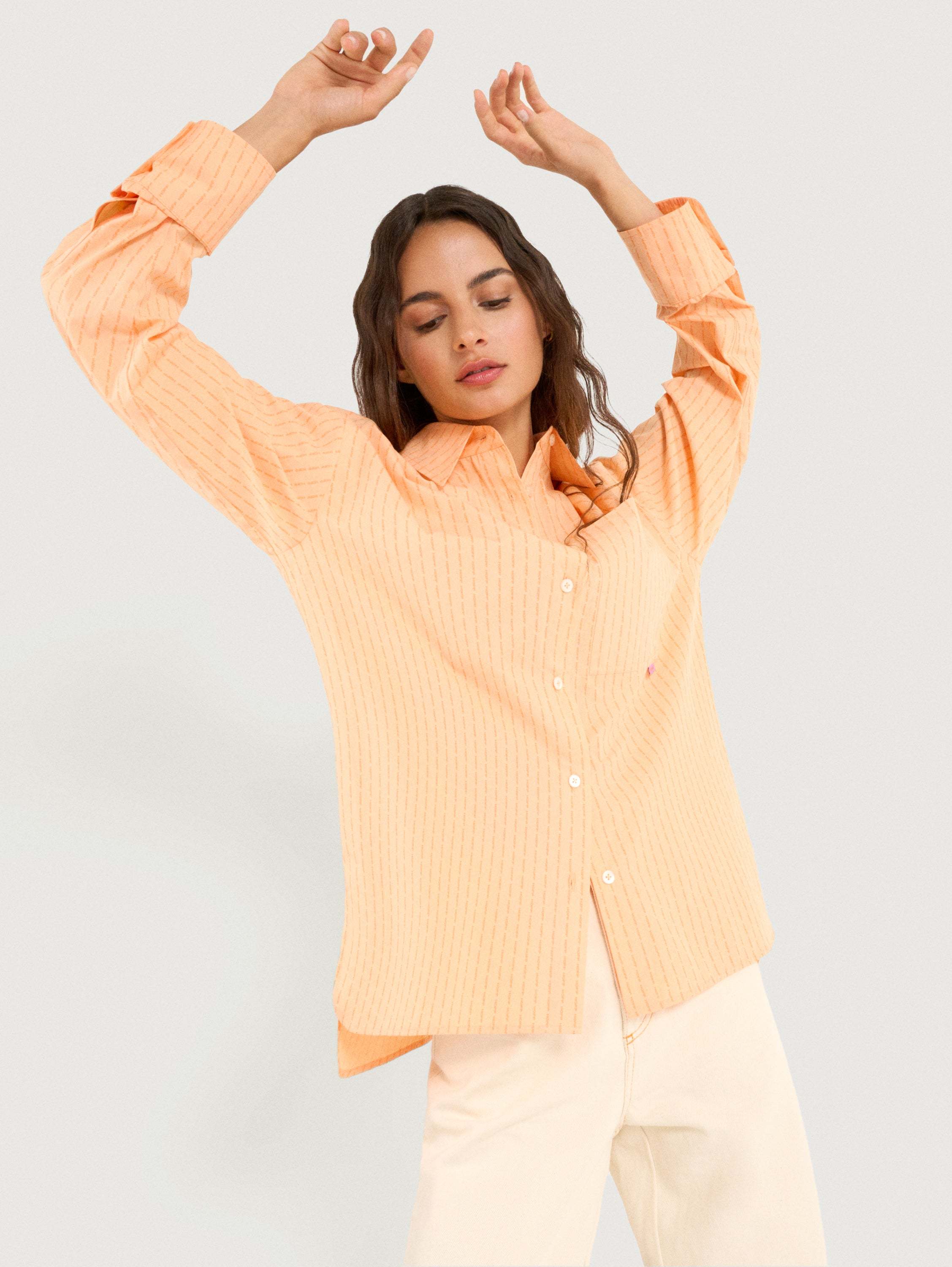 CAMISA LOGO HOFF HAWAII NARANJA