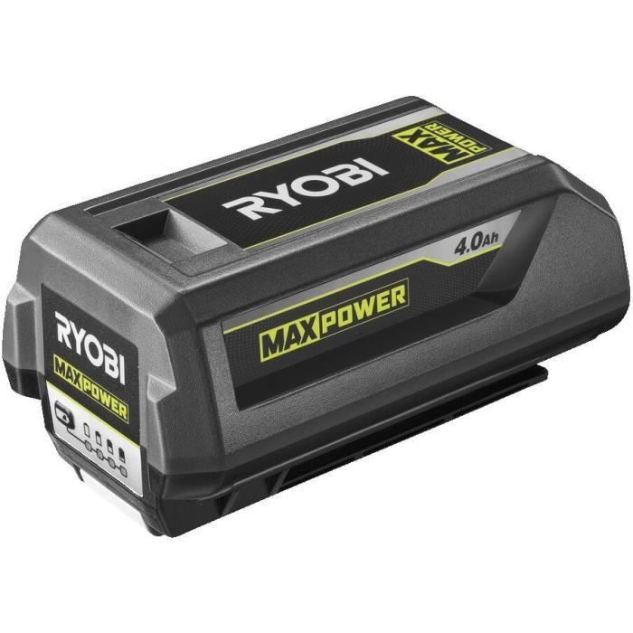 RYOBI - 1 bateria de lítio MAXPOWER de 36V e 4,0 Ah - Gerenciamento individual de carga/descarga das células e energia regulada - RY36B40B