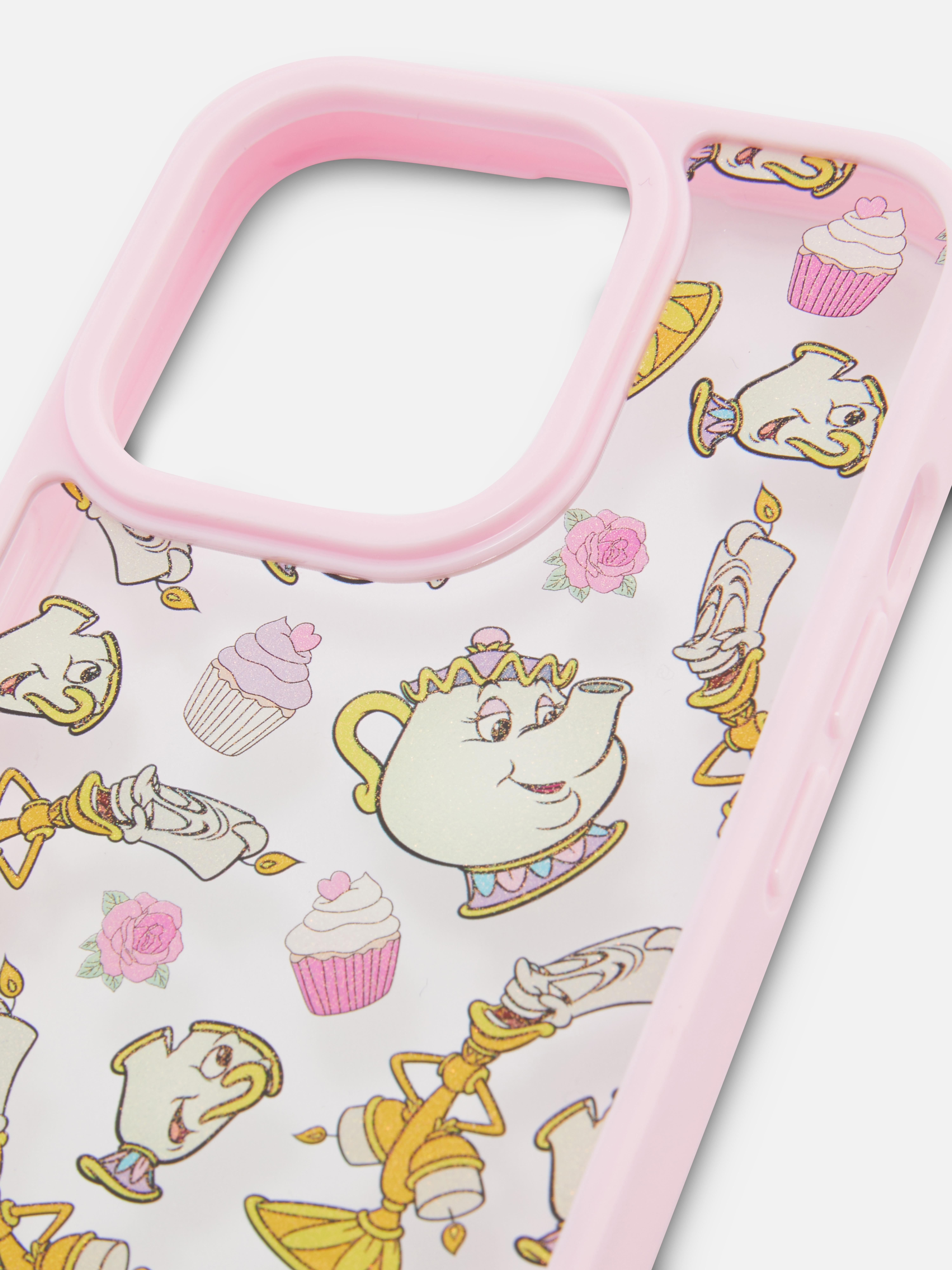 Disney „Gražuolė ir pabaisa“ telefono pakabukas Belle. „Belle“ telefono pakabukas su spalvingais karoliukais.
