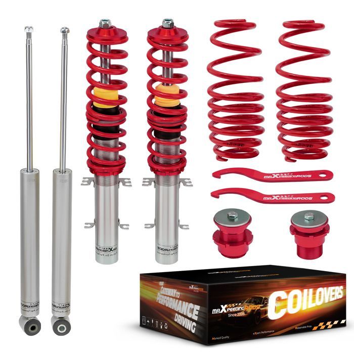 Coilover Suspension Shock Absorber Kit for VW Golf 4 1J 1999-2006 New Beetle 9C1, 1C1 FWD 1998-2010