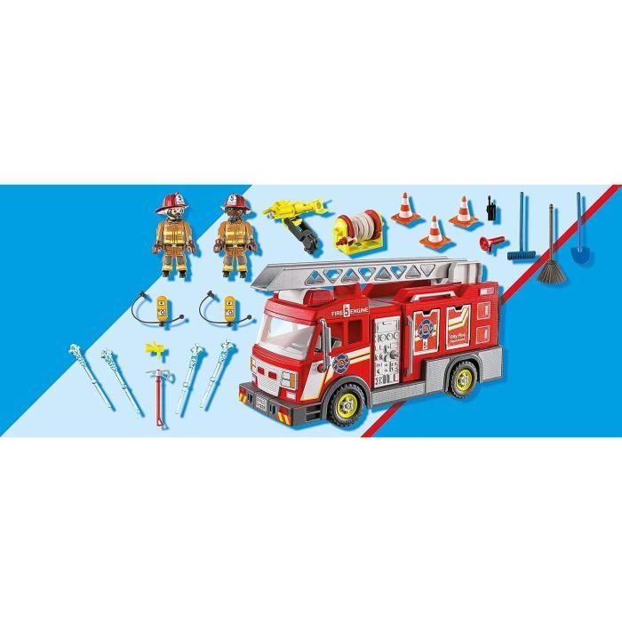 PLAYMOBIL - 71233 - Stadsactie - Brandweerwagen met lange ladder