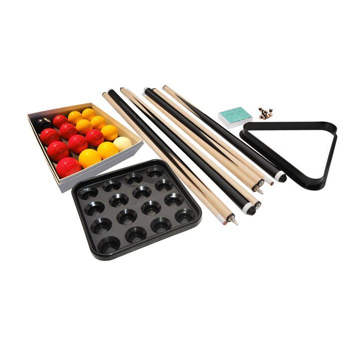 Set completo biliardo in resina e legno - Pool - Rendez-Vous Déco