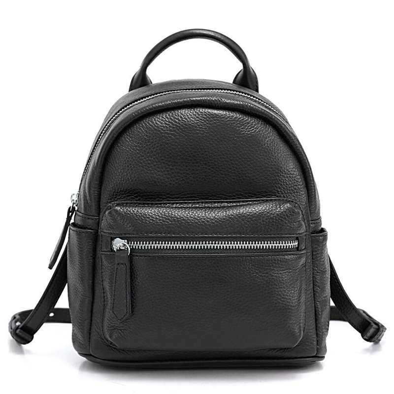 Sac à dos en cuir véritable 2021, nouvelle tendance mode, bandoulière réglable et détachable, noir de haute qualité