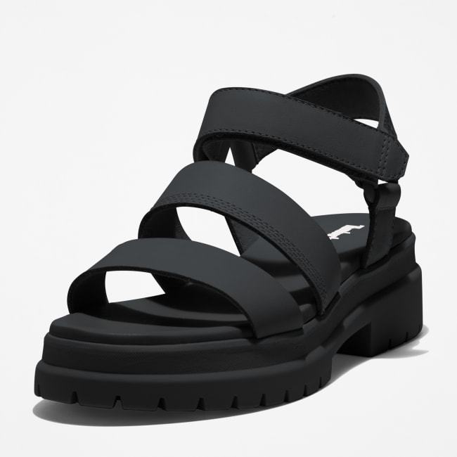 Sandalo a 3 Fasce London Vibe da Donna in colore                nero