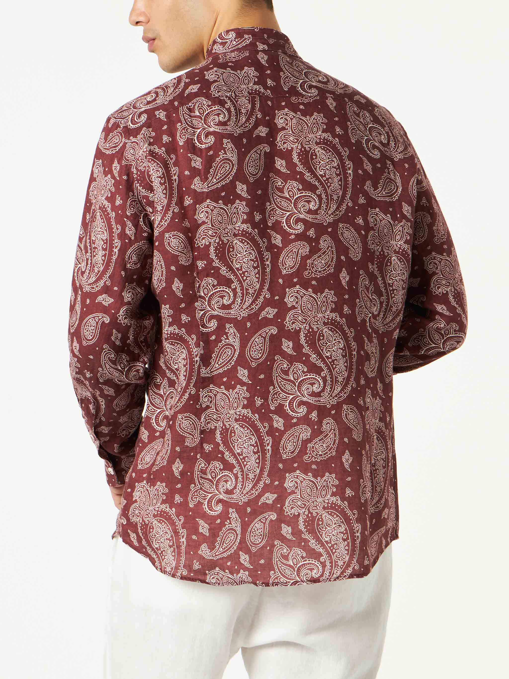 Herenoverhemd met paisleyprint