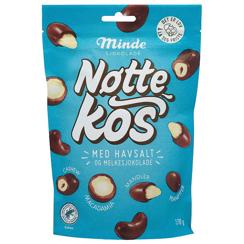 Minde Minde nøddeslik 170 g nøddeblanding