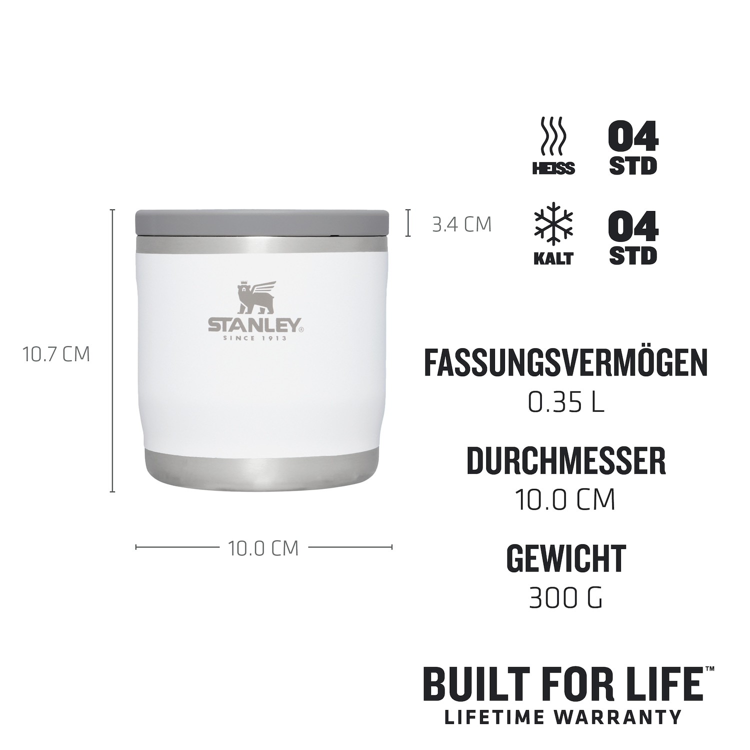 Termoska na jedlo Stanley Mug – 0,35 l – Nádoba na jedlo Adventure na cesty – 1 kus