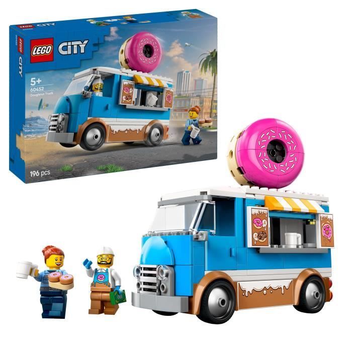 LEGO City 60452 Donut Food Truck - Building toy for boys aged 5 and up