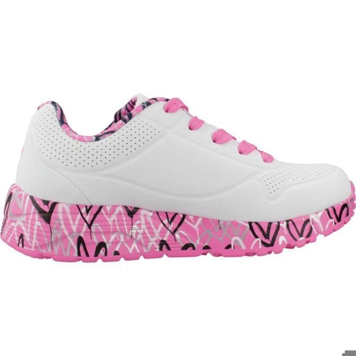 Baskets - SKECHERS - Uno Lite - Enfant (Fille) - Semelle mémoire Air-Cooled - Amorti absorbant les chocs