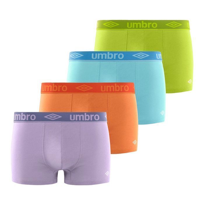 Calzoncillos bóxer Umbro para hombre - Morado (Paquete de 4)