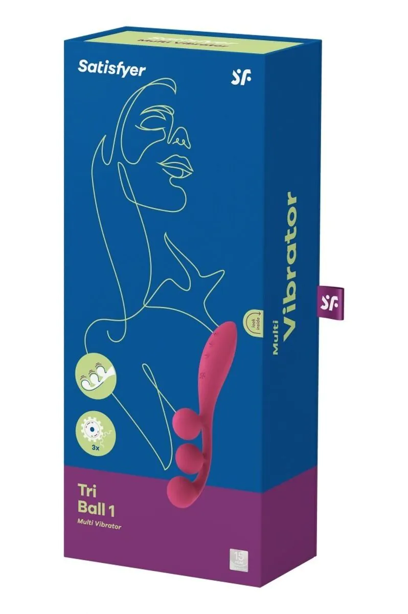 Satisfyer Masażer Tri BallRed