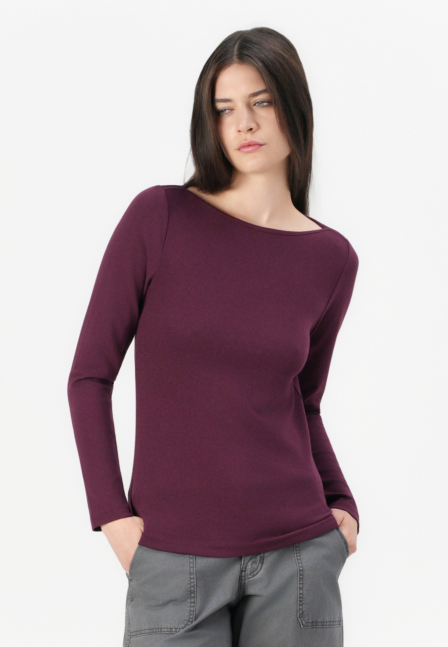GAP BATEAU - Top met lange mouwen - Toscaans rood