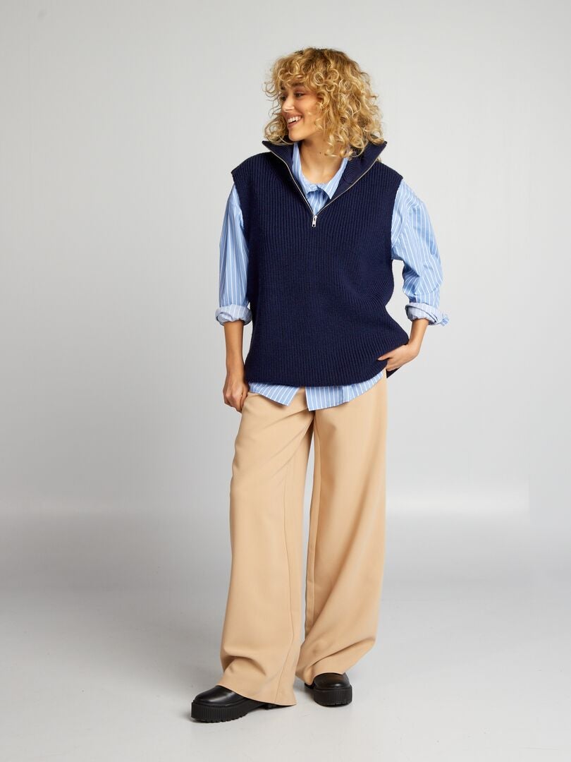 Mouwloze truckertrui - BLAUW