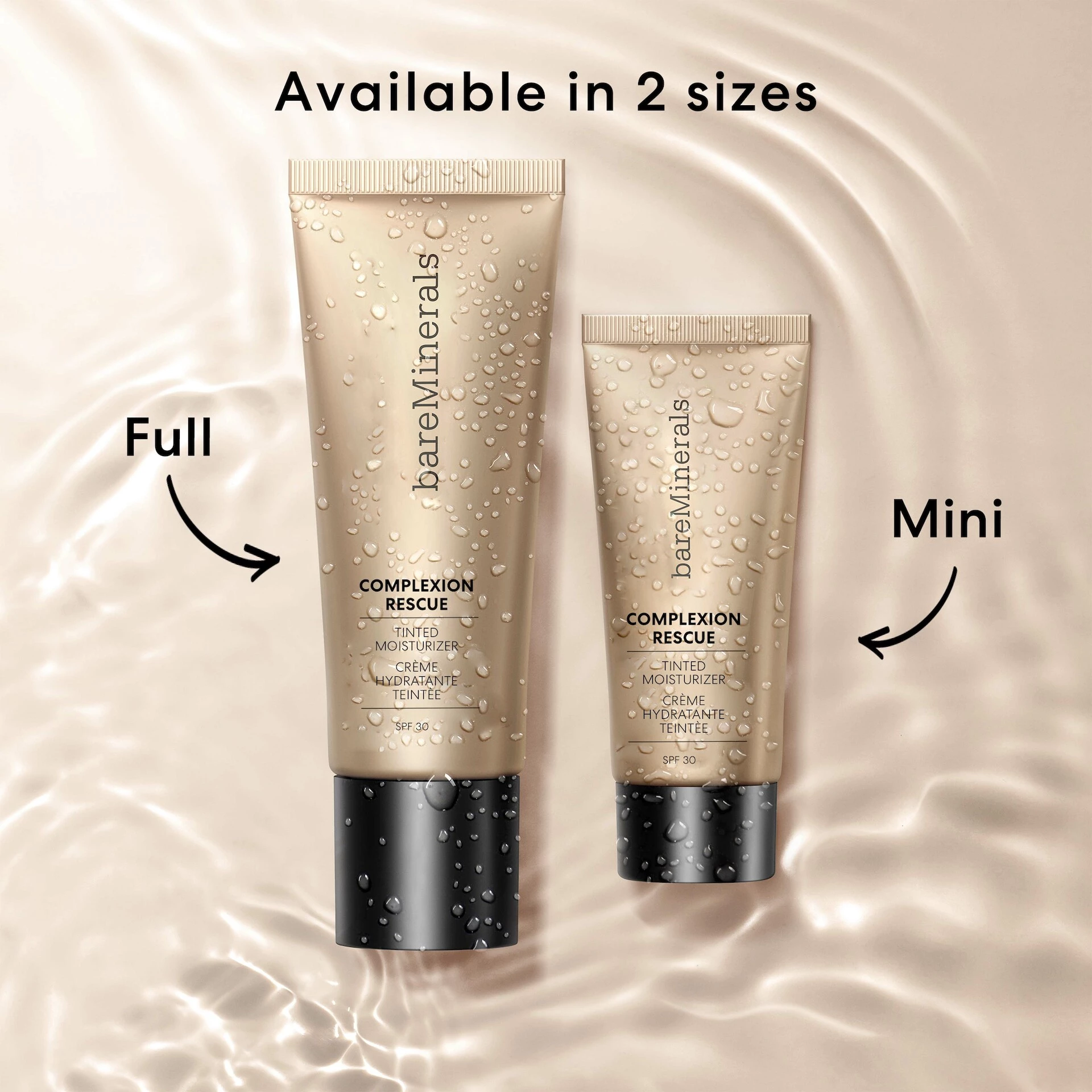 Arcszín-mentő színezett hidratáló SPF30 Natural - bareMinerals