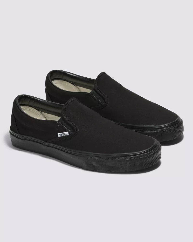 Customs Black Slip-On Wide