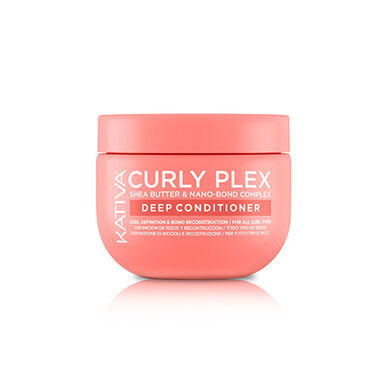 Kativa Curly Plex Syvähoitoaine kiharoiden määrittelyyn ja uudelleenrakennukseen, 350 ml