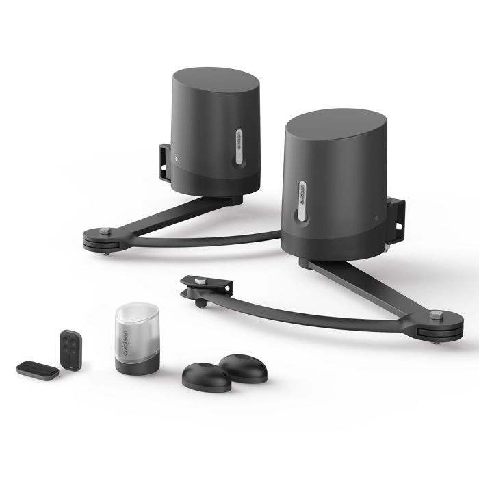 Kit motorizado para puerta de doble hoja - AVIDSEN - Orane Connect - Conectado - Hasta 250 kg por hoja y 5 metros máximo
