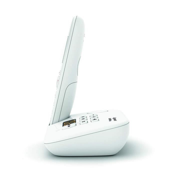 AS690 A White Cordless Phone - GIGASET - Cordless with Answering Machine - Hands-free - Caller ID
