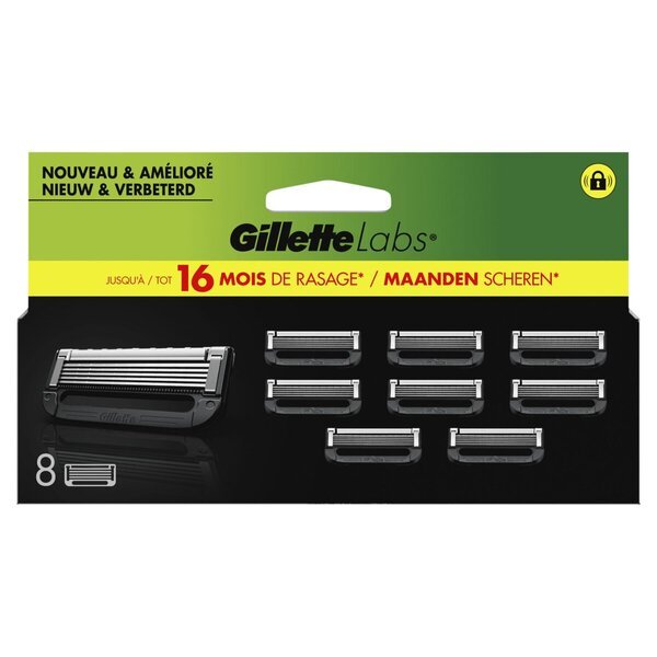Gillette Blades Labs 8-pakiranje rezil<br>8 kosov