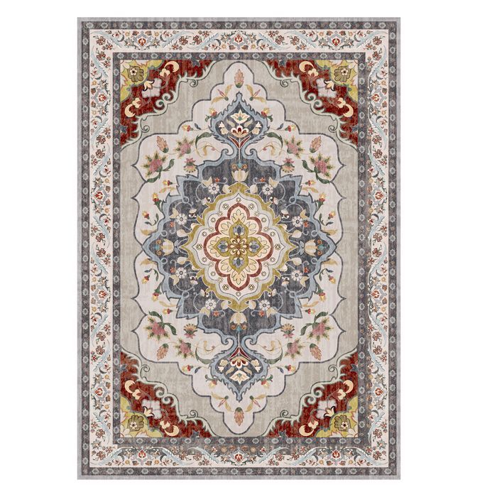 Living Room Rug 140x200cm Machine Washable Non-Slip Living Room Rug Boho Chic Bedroom Rug for Living Room, Bedroom, Office