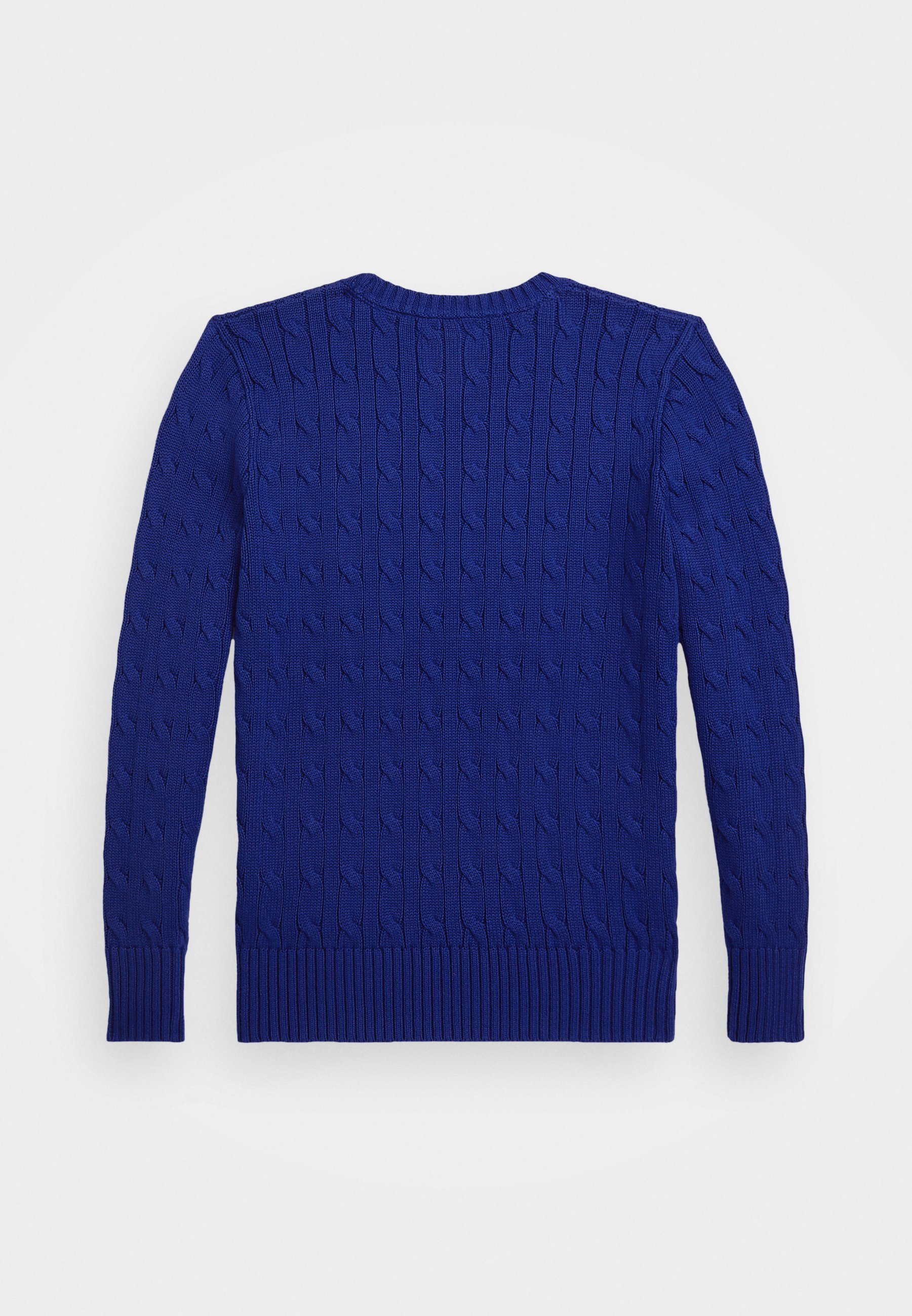Polo Ralph Lauren Zopfstrickpullover aus Baumwolle – Klassisches Azurblau