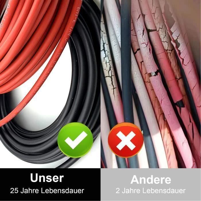 Cable de extensión solar - PZCC - 4 mm - 4 m - Conector MC4 - 1500 V