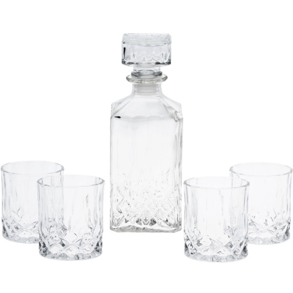 Karafka do whisky, 900 ml, 4 szklanki
