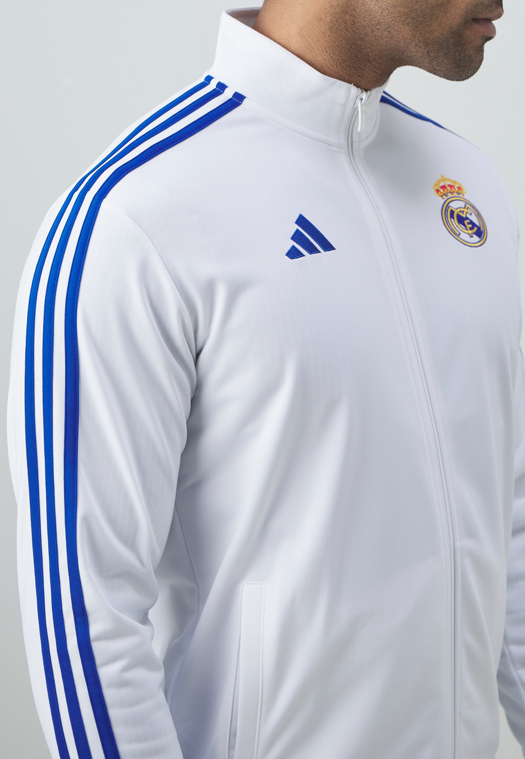 adidas Performance REAL MADRID DNA TRACK TOP - Odzież klubowa - biały