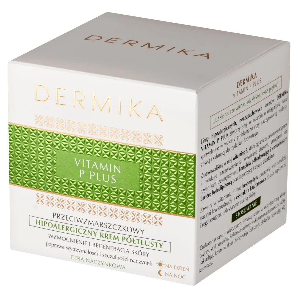 Dermika Vitamin P Plus Przeciwzmarszczkowy krem półtłusty 50ml