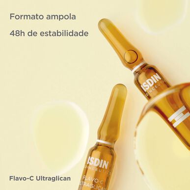 Isdinceutics Rejuvenate Flavo-C Ultraglican Serum Ampoules Antioxidant Serum Hyaluronic Acid 10 ampoules 10 ampoules