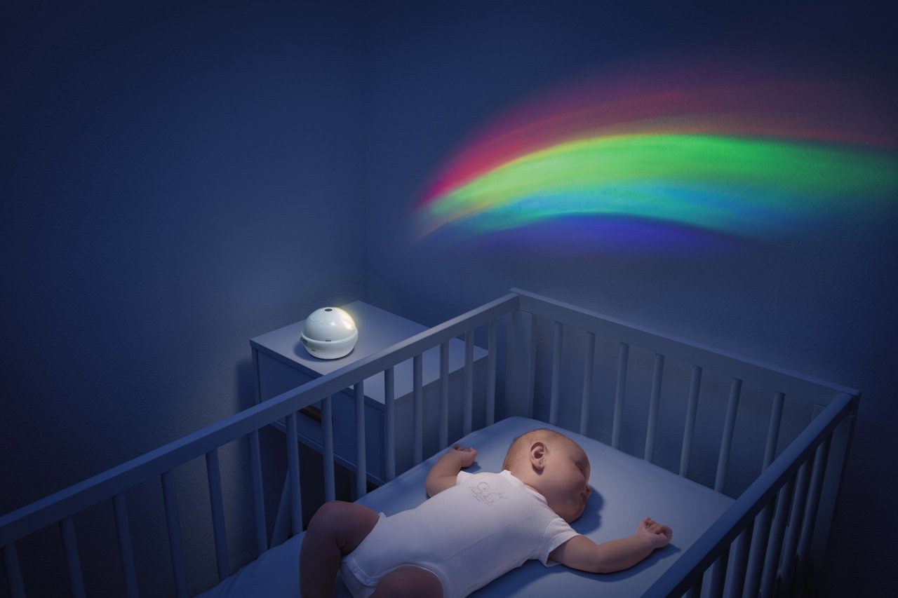Κινητό Κούνια με Προβολέα Rainbow