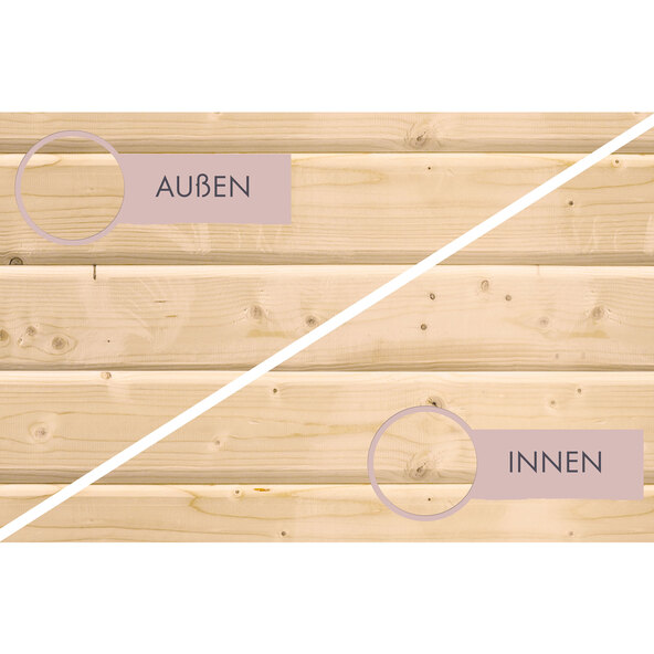 Sauna Ida 1 com aquecedor, 3,6 kW, acabamento natural