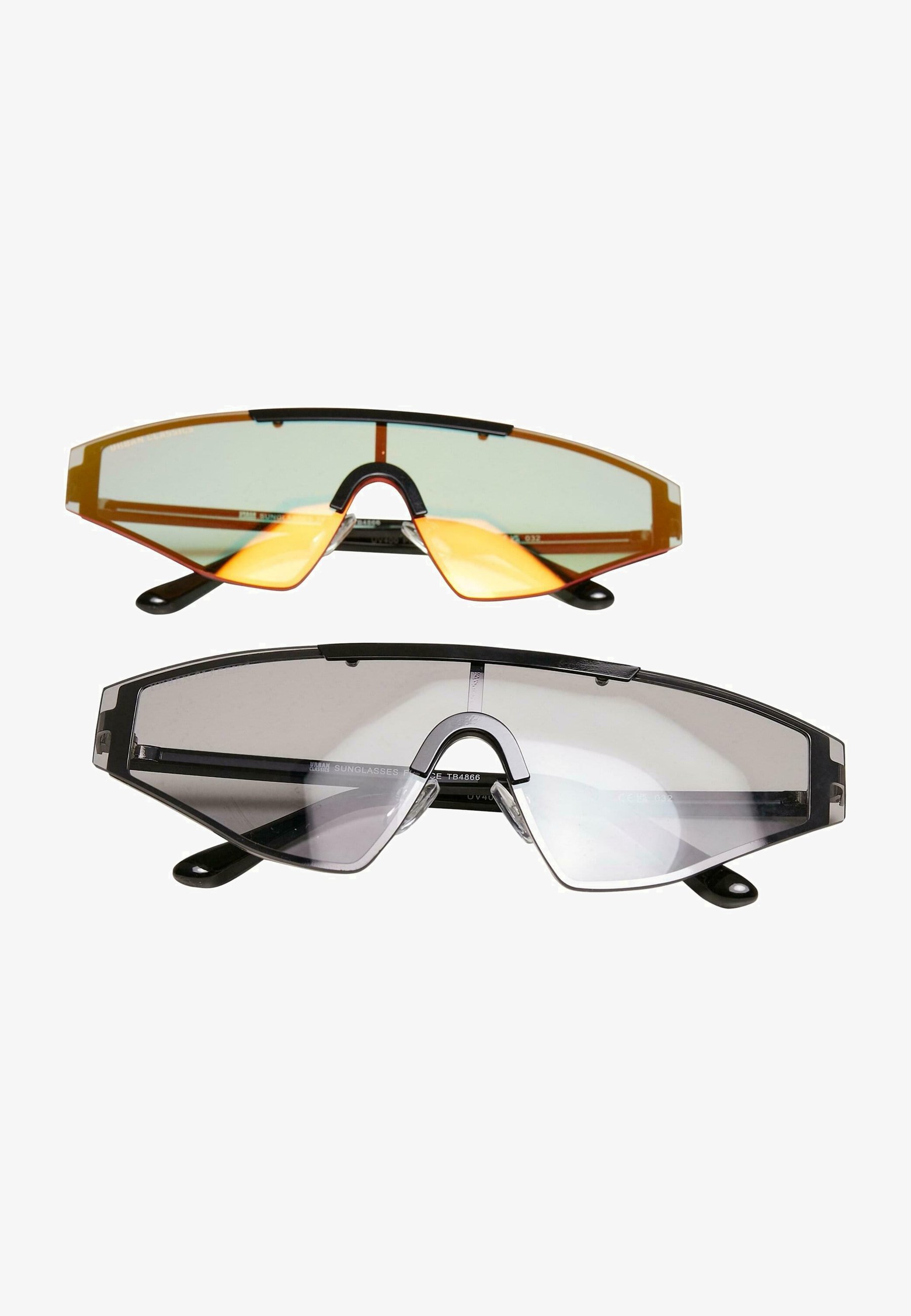 Urban Classics FRANCE 2-PACK - Päikeseprillid - must/must/hologrammiga