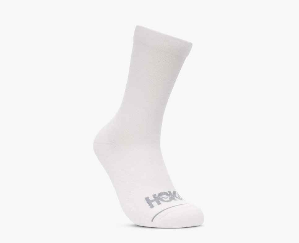 HOKA Crew hardloopsokken, 3-pack, wit/wit/wit
